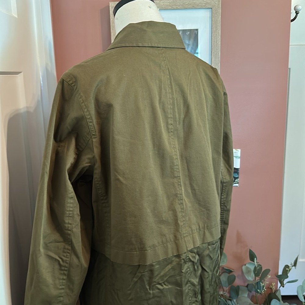 Alexander Wang women’s army Green Utility parka military 8 Relaxed jacket - Picture 12 of 15